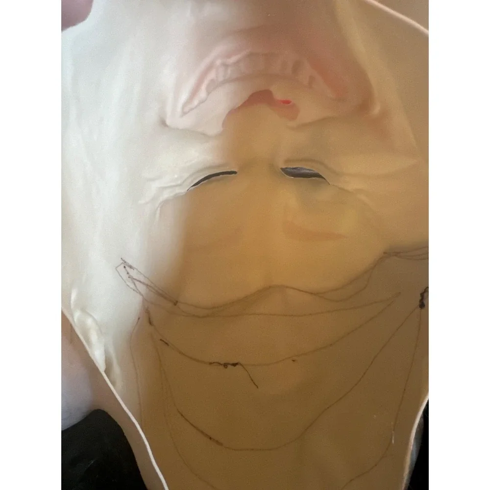 Creepy Joker Mask With Green Hair For Costumes Or Halloween